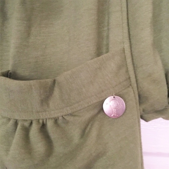 Mon Petite Oiseau Empire Waist Soft Hooded Dress with Pockets - Picture 3 of 7